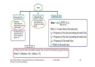 29By Tushar Bhatt, Assistant Professor in Mathematics,
Atmiya University, Rajkot.
2/28/2020
 