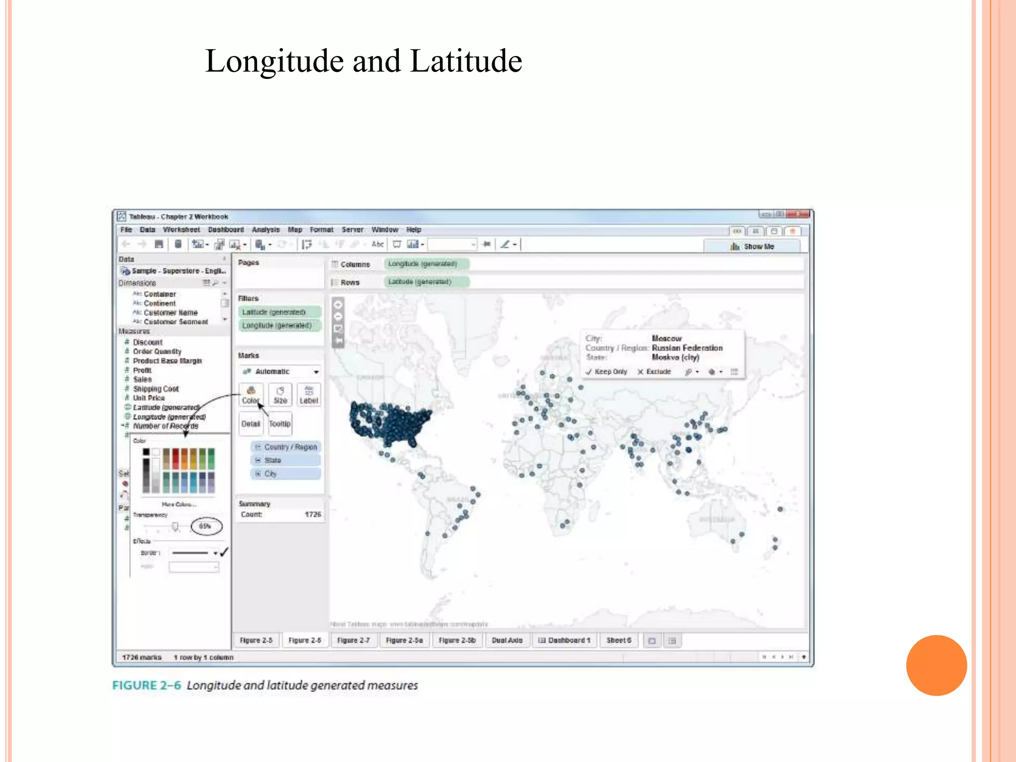 Longitude and Latitude
 