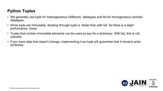 Heterogenous Lists Python MODULE-2.pptx
