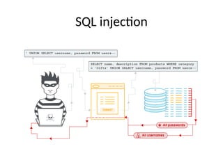 SQL injection
 