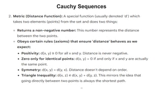 15
Cauchy Sequences
 