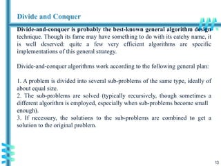 TRAVELING SALESMAN PROBLEM, Divide and Conquer | PPTX