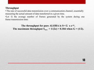 Throughput Computer Networks computer network protocols of transport ;layers and UDP and TCP ...