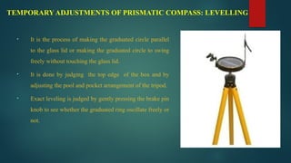 Compass Leveling compass survey in surveying for engineering students | PPTX