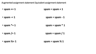 Python Course Module 2 Topics and content | PPT