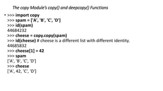 Python Course Module 2 Topics and content | PPT
