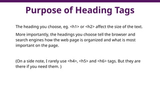 Comprehensive Introduction to HTML: Structure, Tags, and Best Practices ...