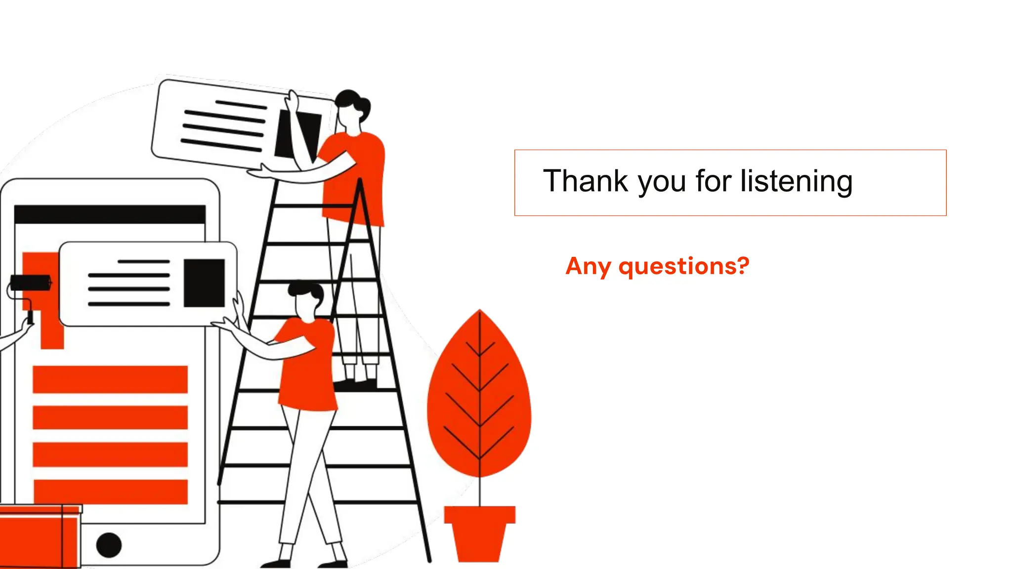 Any questions?
Thank you for listening
 