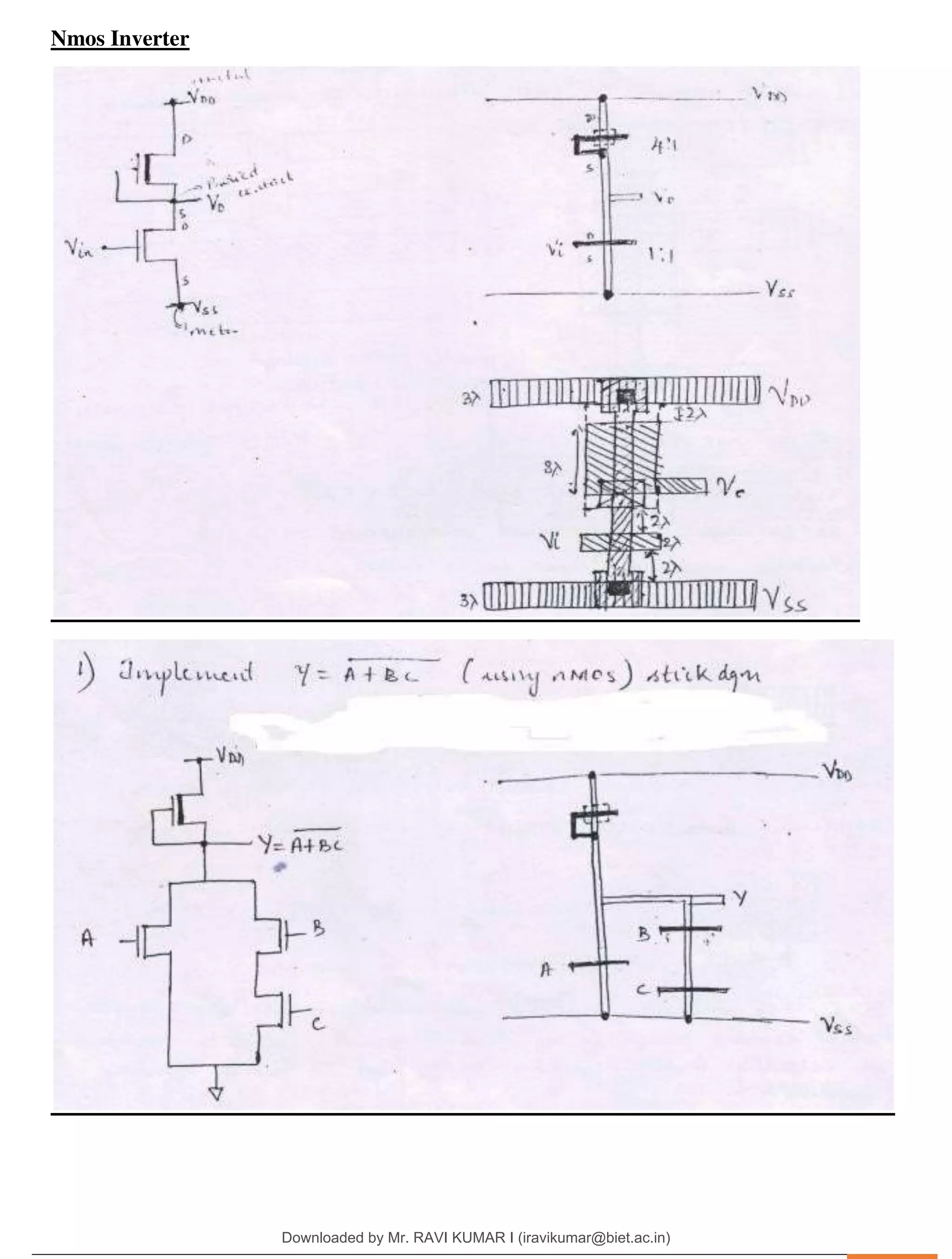 .
Nmos Inverter
Downloaded by Mr. RAVI KUMAR I (iravikumar@biet.ac.in)
lOMoARcPSD|3283145
 