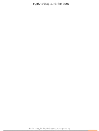 .
Fig 18. Two way selector with enable
Downloaded by Mr. RAVI KUMAR I (iravikumar@biet.ac.in)
lOMoARcPSD|3283145
 