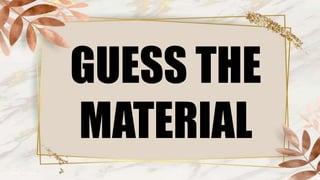 Contemporary arts local materials used in creating | PPTX