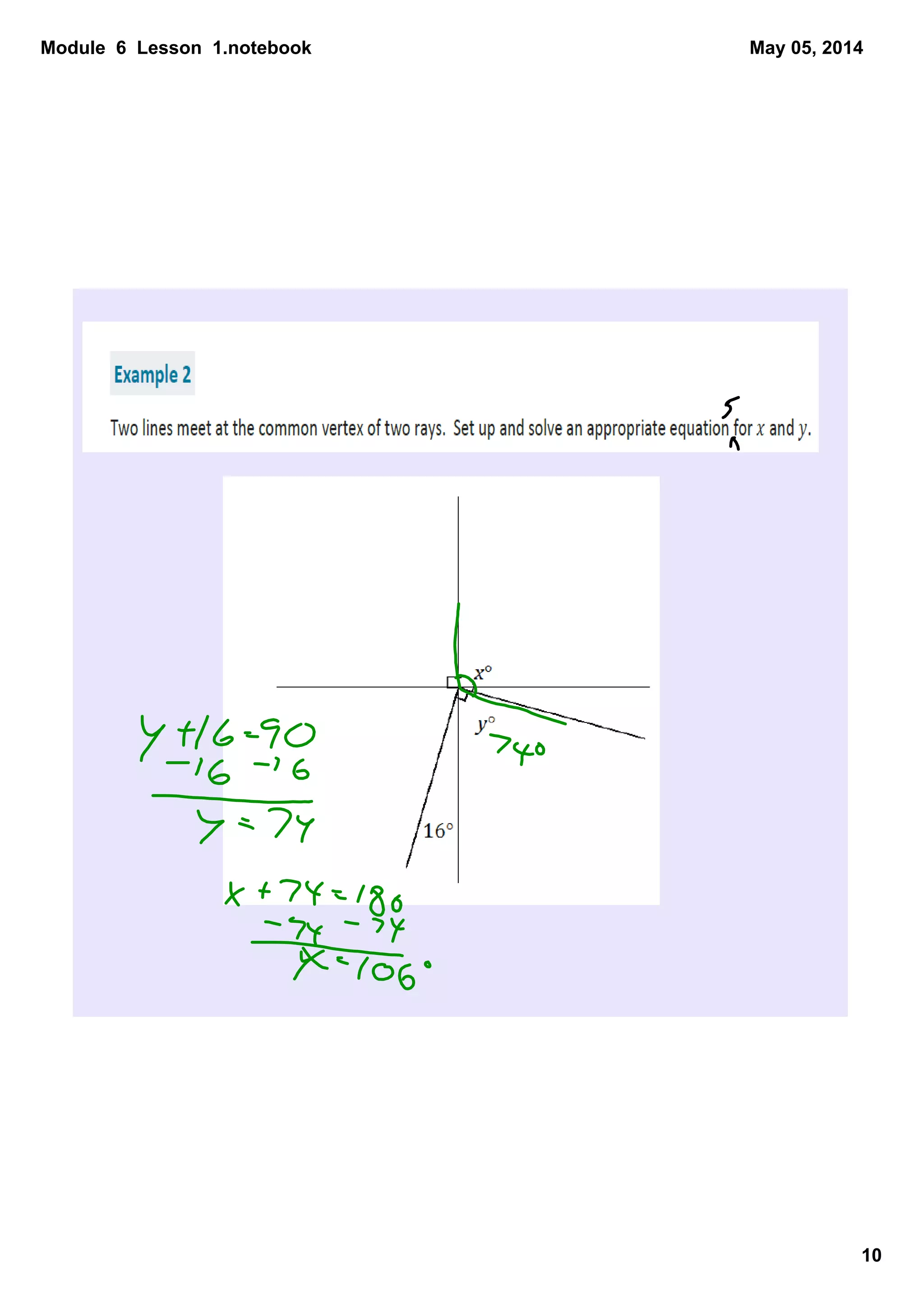 Module  6  Lesson  1.notebook
10
May 05, 2014
 