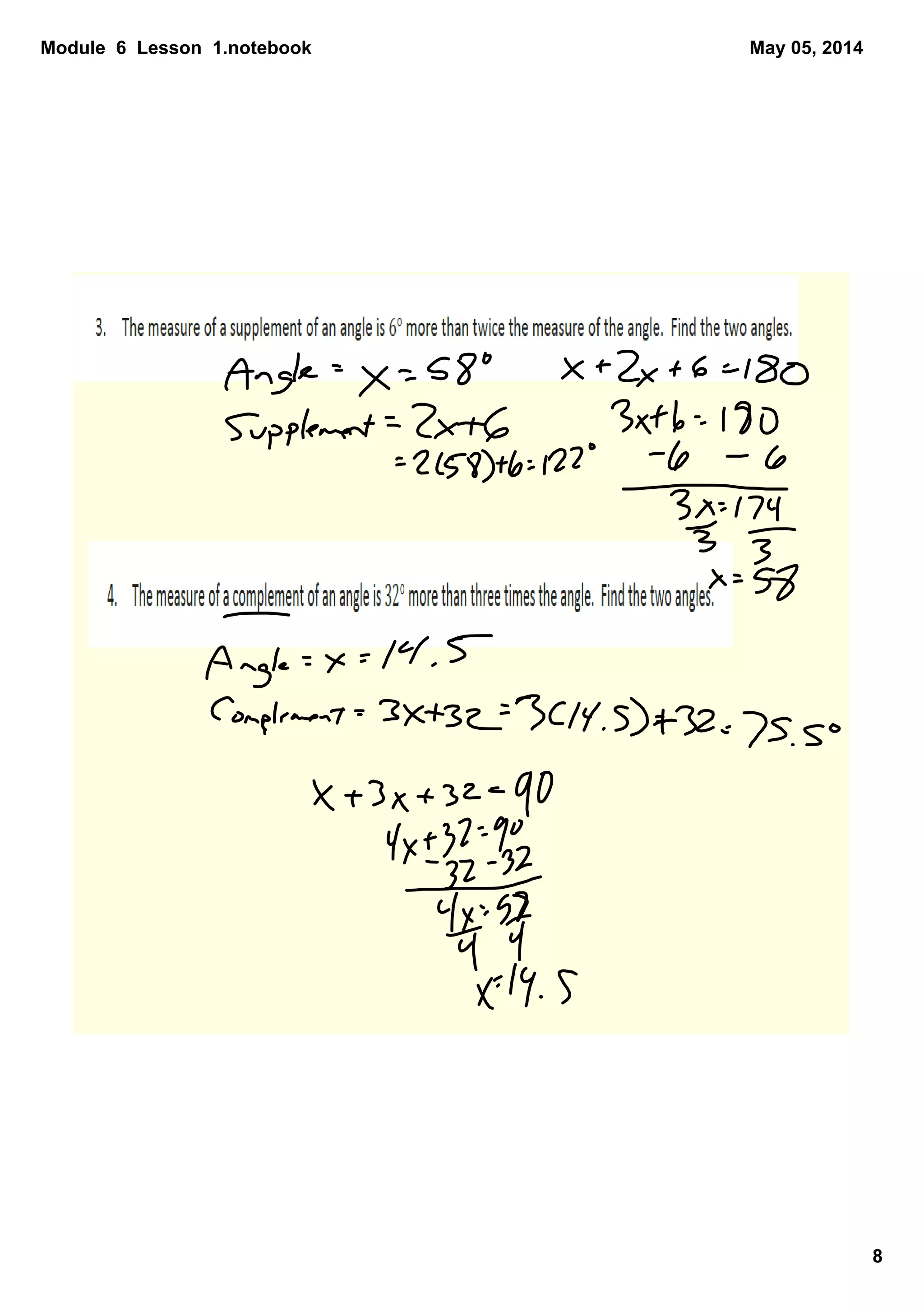 Module  6  Lesson  1.notebook
8
May 05, 2014
 