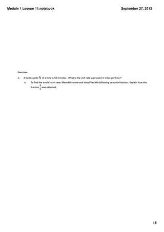 Module 1 Lesson 11.notebook
15
September 27, 2013
 