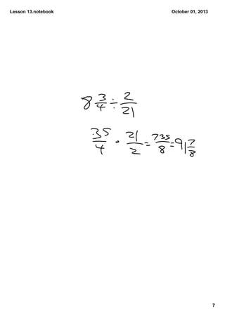 Lesson 13.notebook
7
October 01, 2013
 