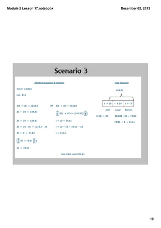 Module 2 Lesson 17.notebook

December 02, 2013

Scenario 3

10

 