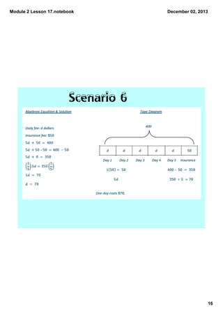 Module 2 Lesson 17.notebook

December 02, 2013

Scenario 6

16

 