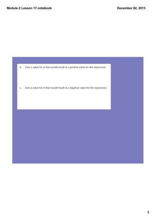 Module 2 Lesson 17.notebook

December 02, 2013

3

 