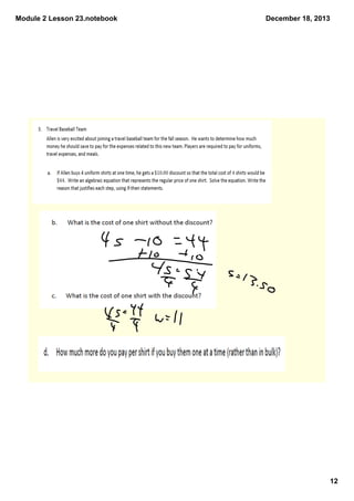 Module 2 Lesson 23.notebook

December 18, 2013

12

 