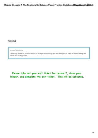 Module 2 lesson 7 | PDF