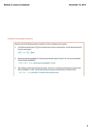 Module 2 Lesson 8.notebook

November 12, 2013

4

 