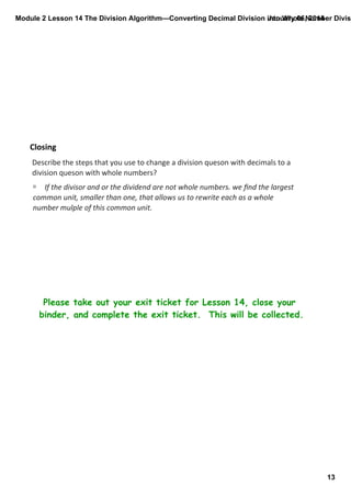 Module 2 lessson 14 | PDF