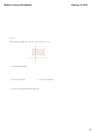 Module 3 Lesson 20.notebook
February 12, 2014
3