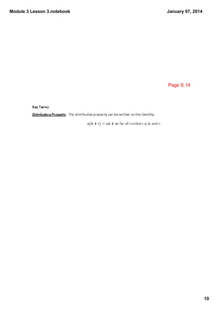 Module 3 Lesson 3.notebook

January 07, 2014

Page S.14

10

 