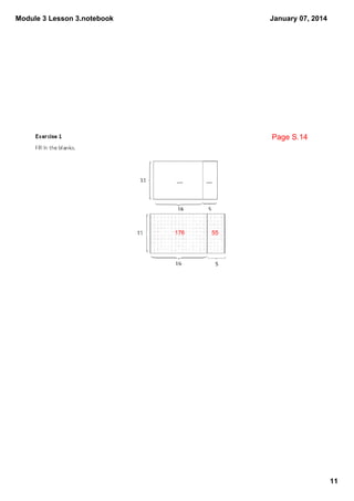 Module 3 Lesson 3.notebook

January 07, 2014

Page S.14

176

55

11

 