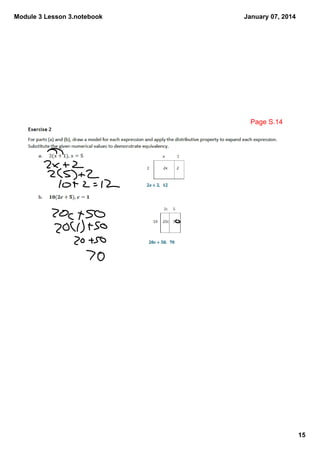 Module 3 Lesson 3.notebook

January 07, 2014

Page S.14

15

 