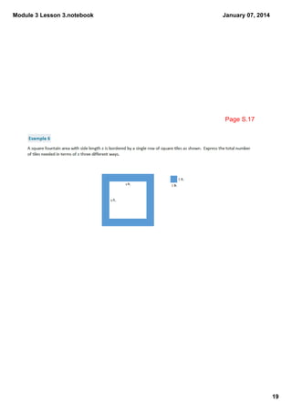 Module 3 Lesson 3.notebook

January 07, 2014

Page S.17

19

 