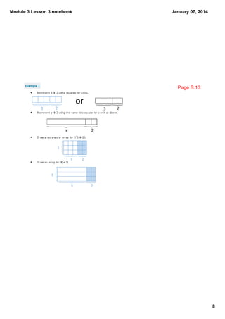Module 3 Lesson 3.notebook

January 07, 2014

Page S.13

or

8

 