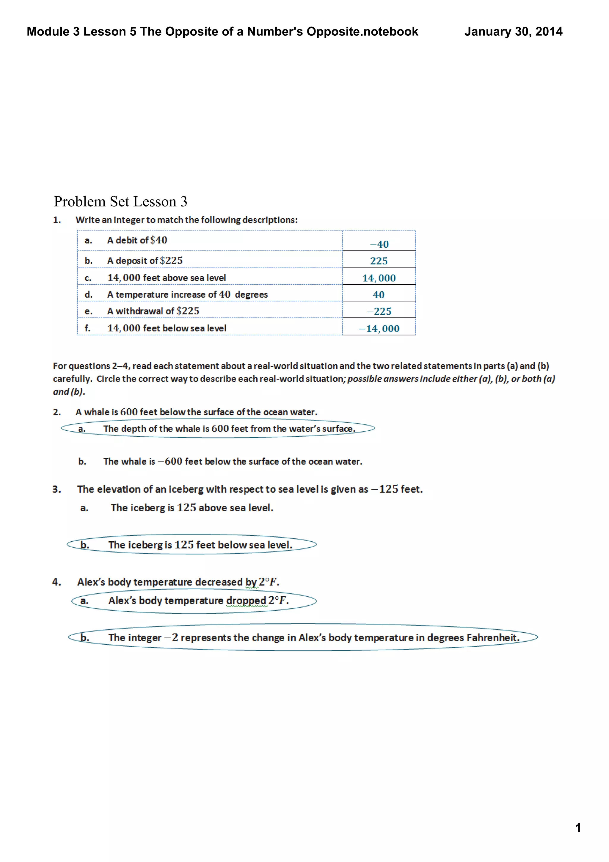 Module 3 lesson 5 | PDF