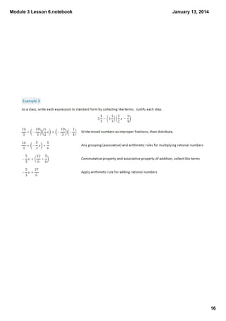 Module 3 Lesson 6.notebook

January 13, 2014

16

 