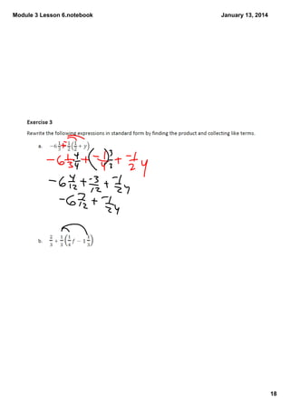 Module 3 Lesson 6.notebook

January 13, 2014

18

 