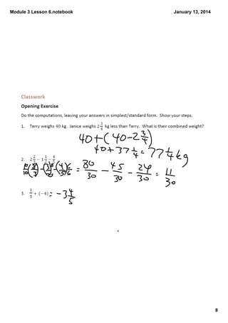 Module 3 Lesson 6.notebook

January 13, 2014

8

 