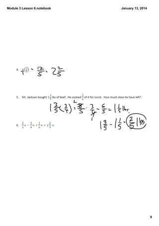 Module 3 Lesson 6.notebook

January 13, 2014

9

 