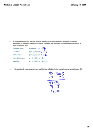 Module 3 lesson 7 | PDF
