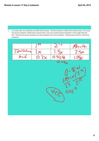 Module 4 Lesson 17 Day 2.notebook
6
April 04, 2014
 