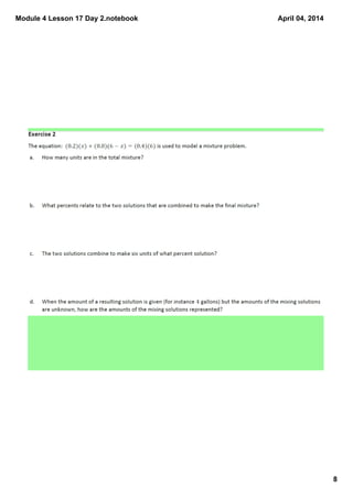 Module 4 Lesson 17 Day 2.notebook
8
April 04, 2014
 