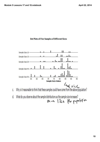 Module 5 Lessons 17 and 18.notebook
10
April 22, 2014
 