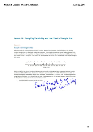 Module 5 Lessons 17 and 18.notebook
16
April 22, 2014
 