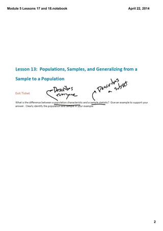 Module 5 Lessons 17 and 18.notebook
2
April 22, 2014
 