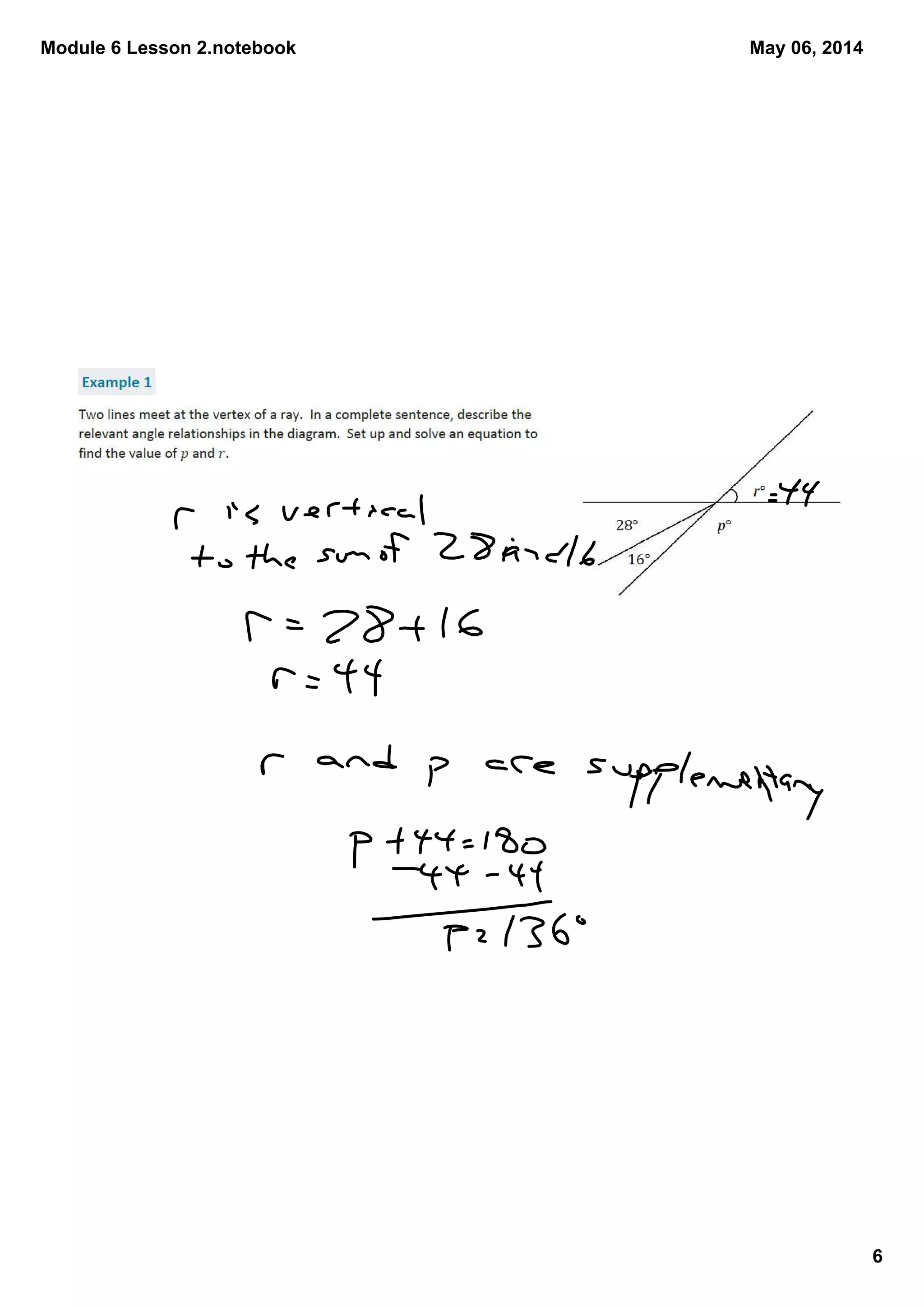 Module 6 Lesson 2.notebook
6
May 06, 2014
 