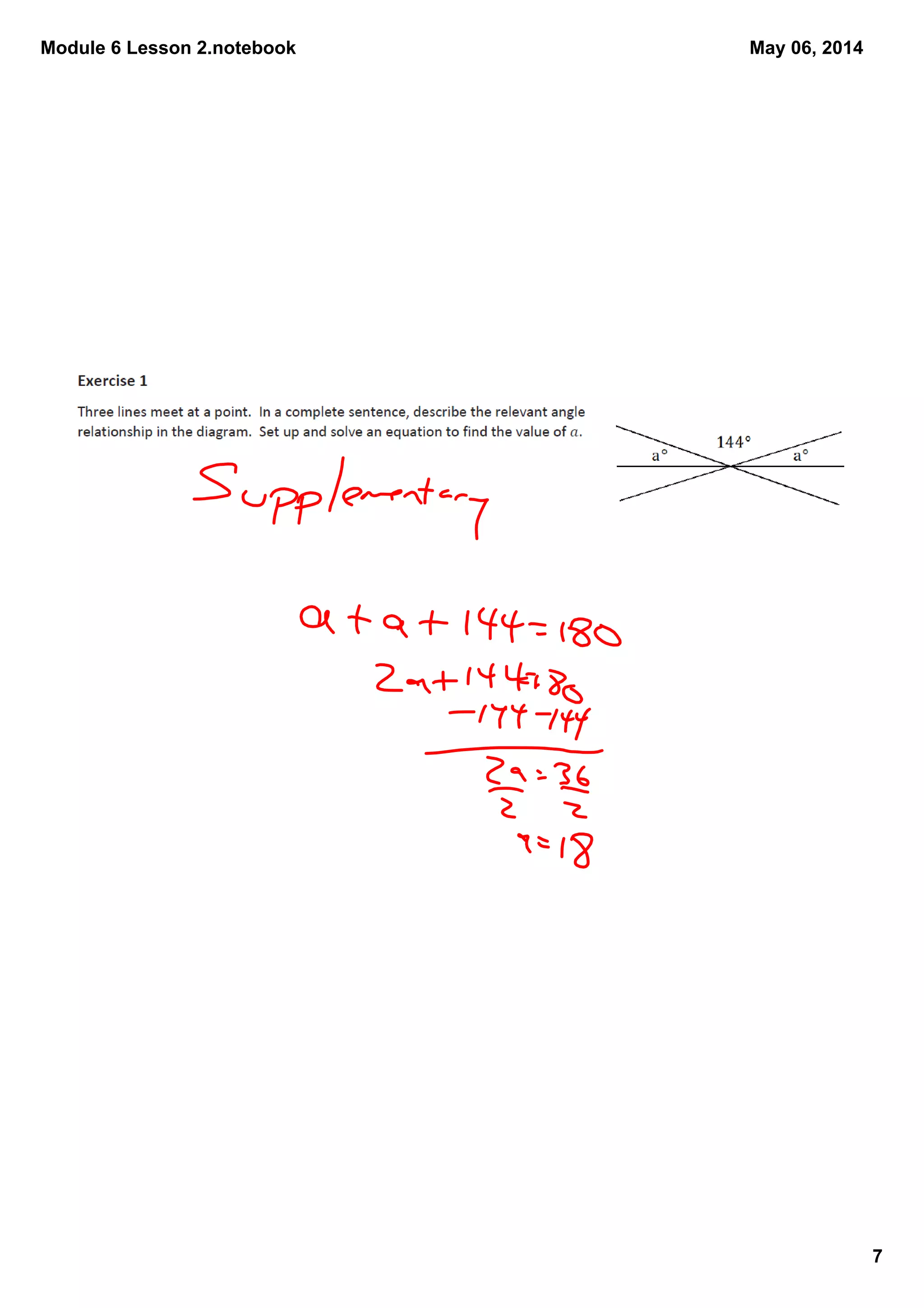 Module 6 Lesson 2.notebook
7
May 06, 2014
 
