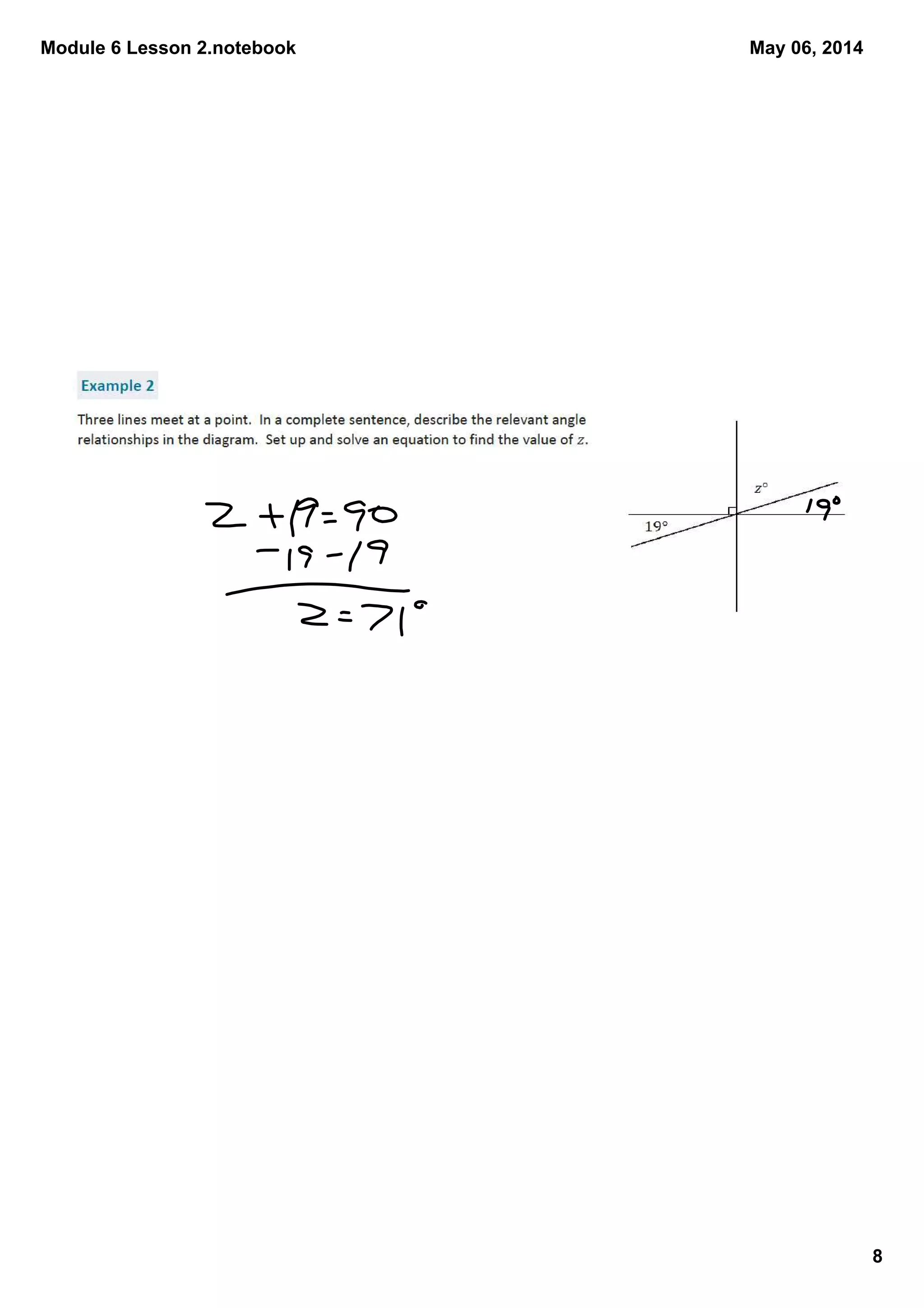 Module 6 Lesson 2.notebook
8
May 06, 2014
 