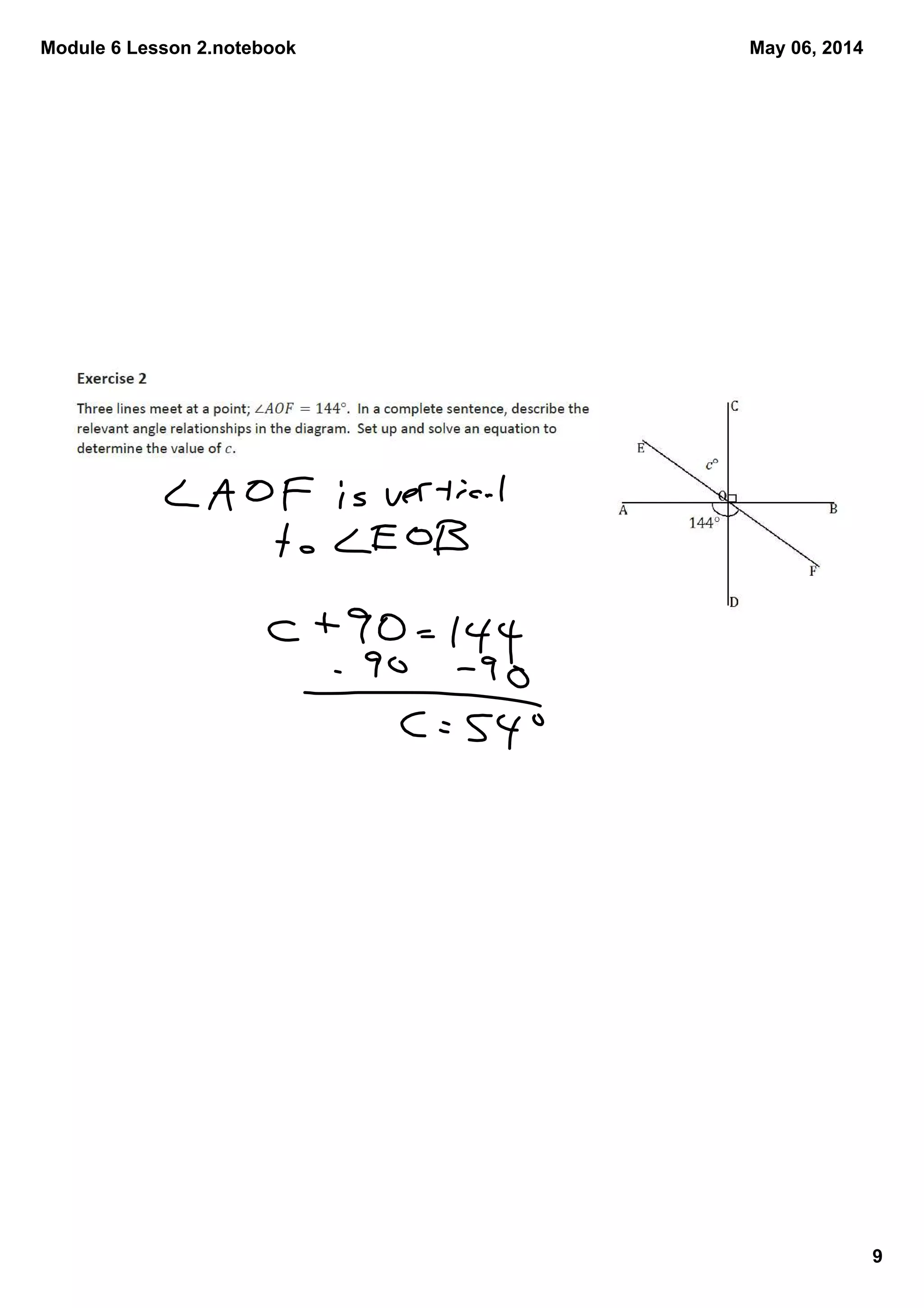 Module 6 Lesson 2.notebook
9
May 06, 2014
 