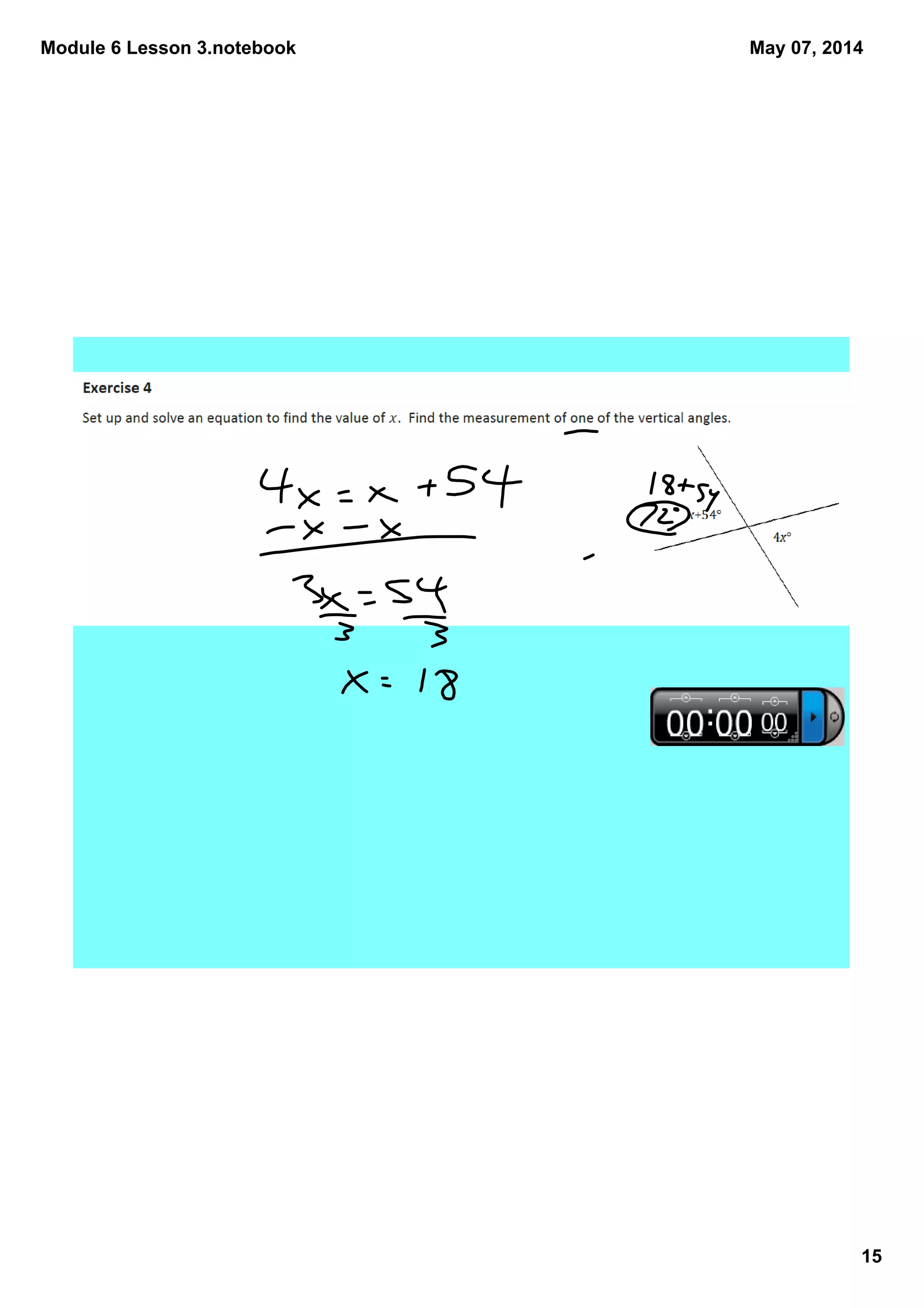 Module 6 Lesson 3.notebook
15
May 07, 2014
 