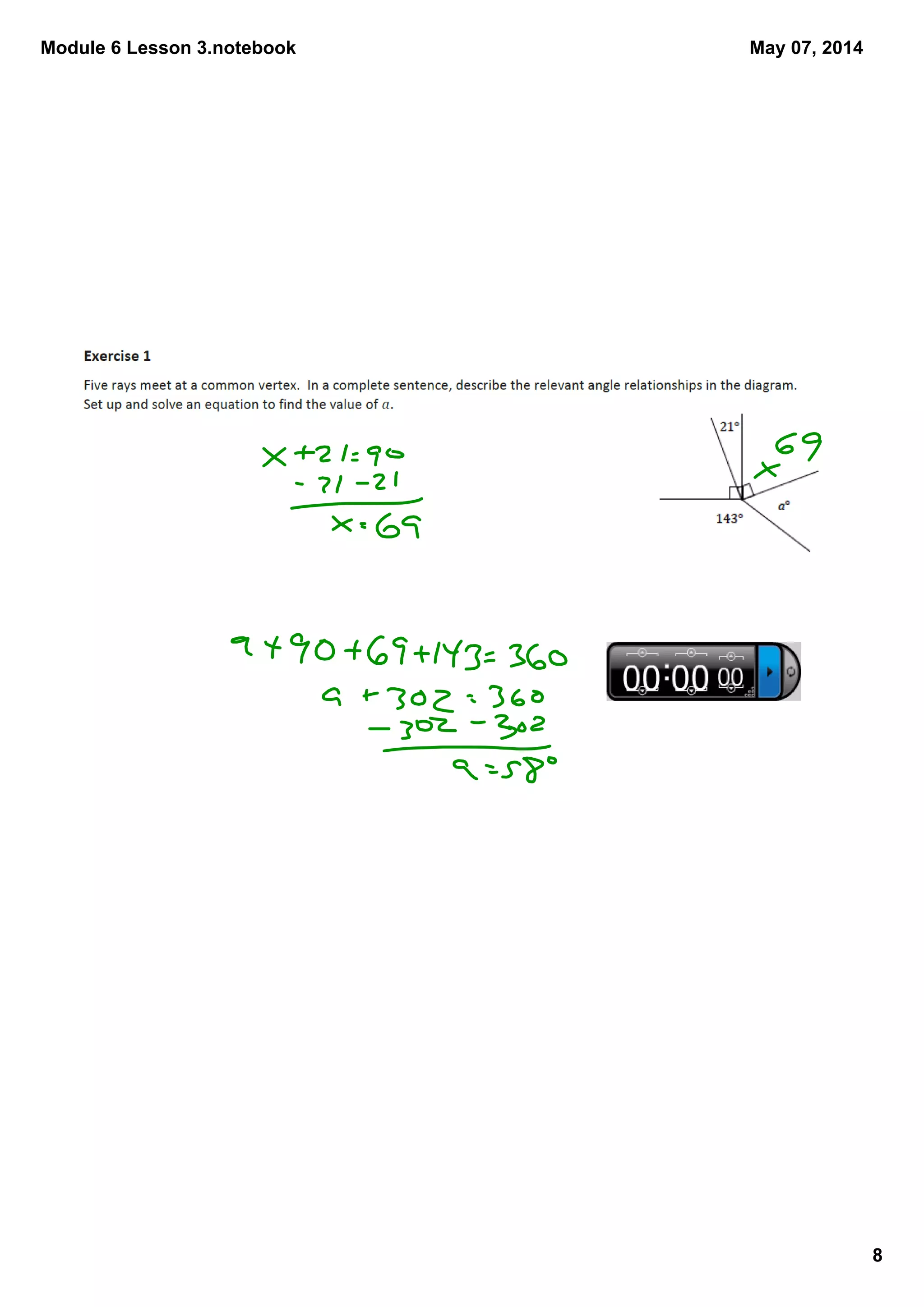 Module 6 Lesson 3.notebook
8
May 07, 2014
 