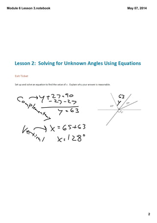 Module 6 Lesson 3.notebook
2
May 07, 2014